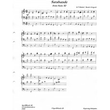 Sarabande in d from Suite XI / G. F Händel